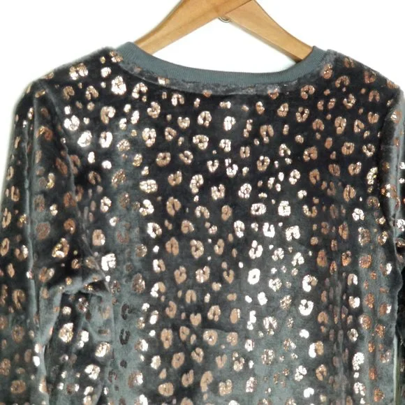 George | Metallic Animal Print Lounge Fleece Top - Picture 6 of 8